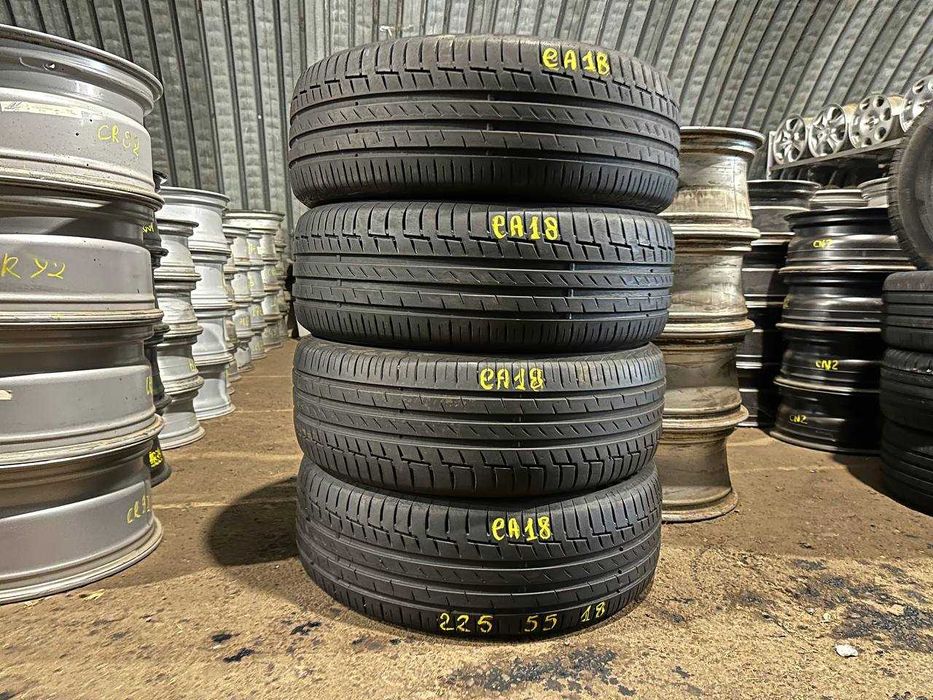 Шини б/у ЛІТО 225/55 R18 Continental PremiumContact6 90% гума R18 EA18