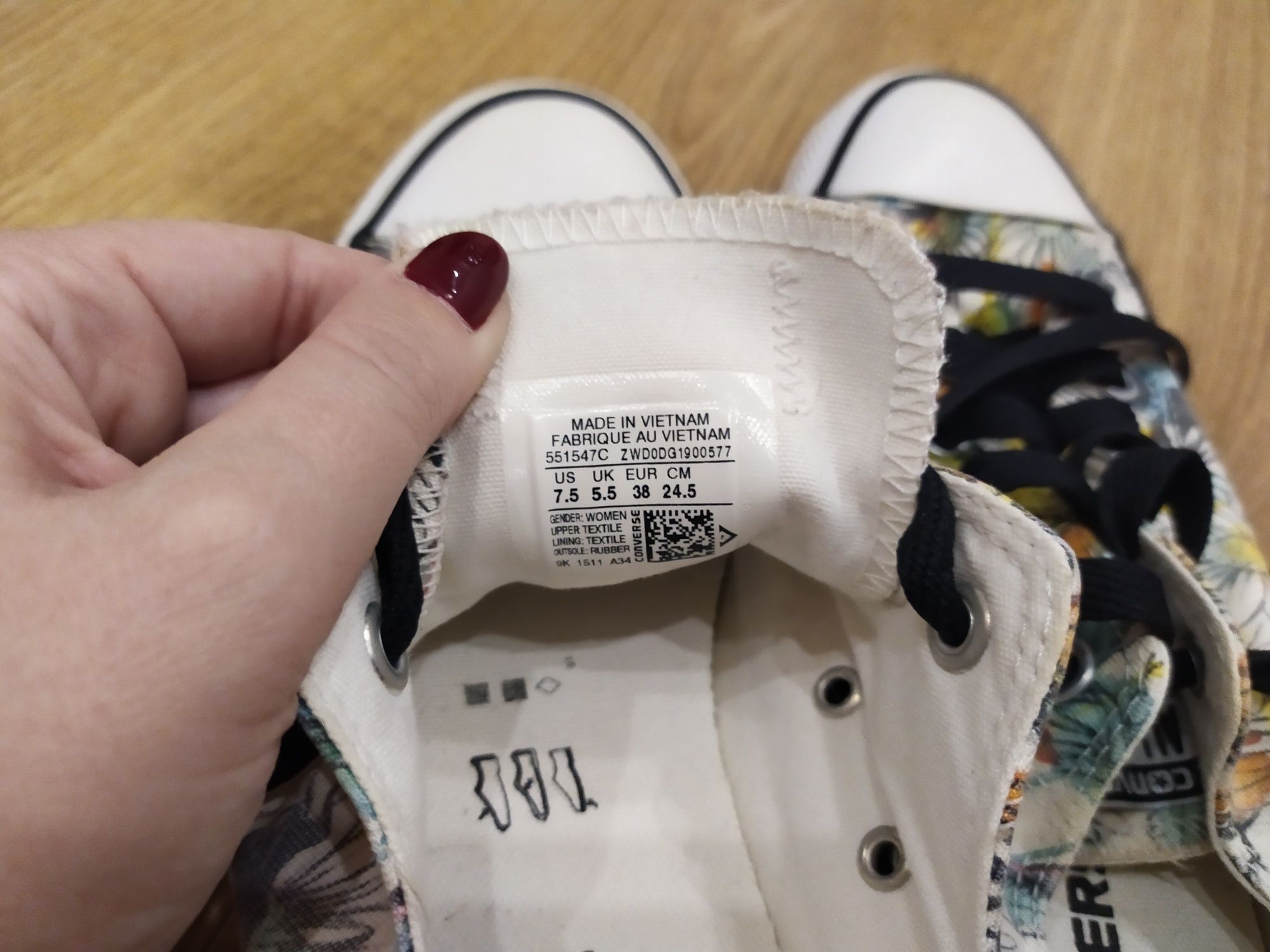 Converse numero shop 38
