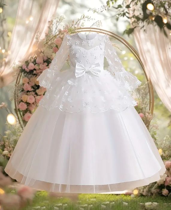 Біле пишне плаття