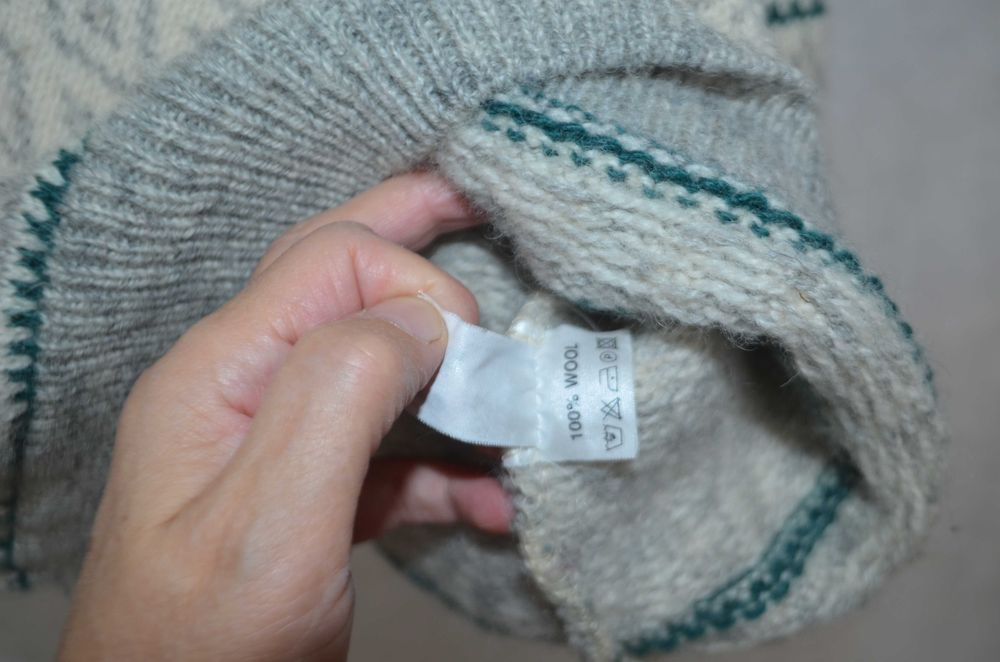 sweter norweski NB 100% wełna owcza