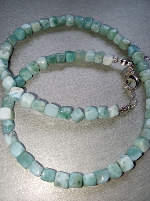 Naszyjnik z Larimarem naturalnym 5 cm