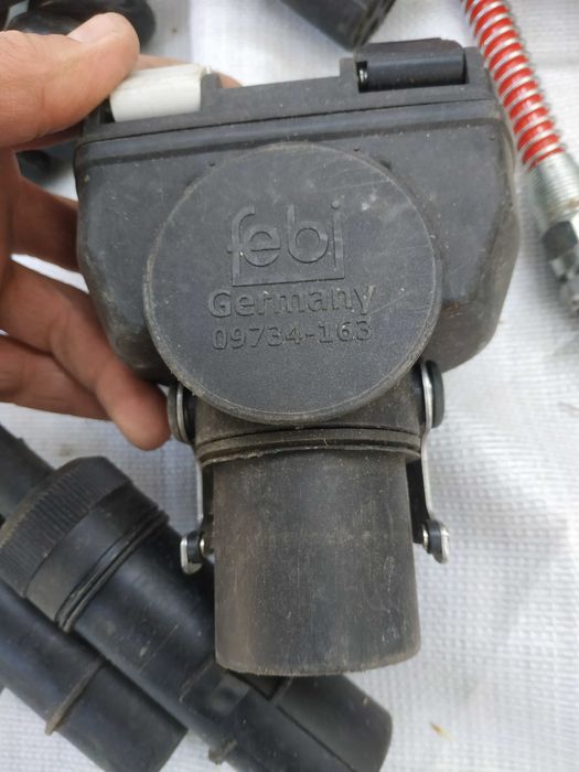 Kabel przewód spiralny do naczepy EBS ABS RÓŻNE wtyczka przejściówka powietrza elektryczny