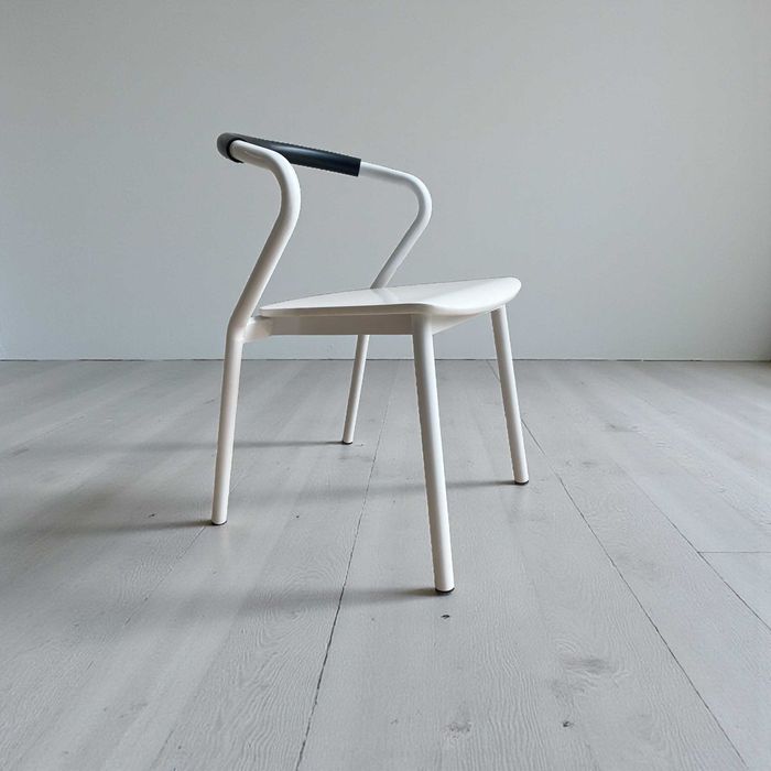 Krzesło białe duńskie nowoczesne | skandynawski design | do stołu