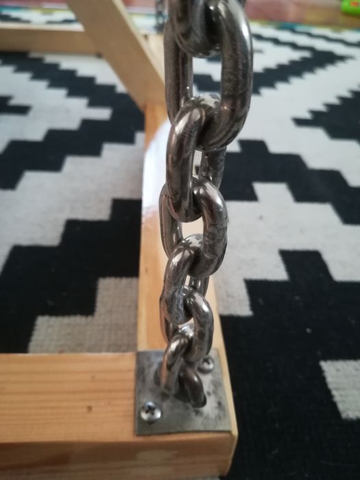 Mesa sala de estar, pés em corrente