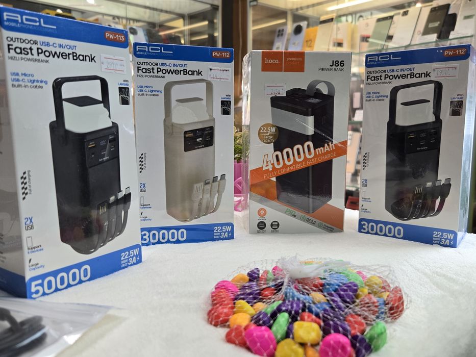 Power Bank XO 10000-80000mAh 22.5w-65w швидка зарядка Повер банк  ACL