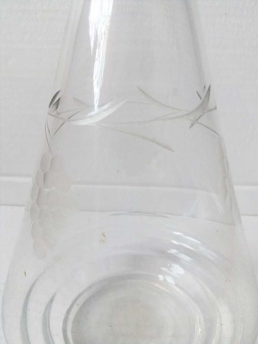 szklana karafka vintage art deco