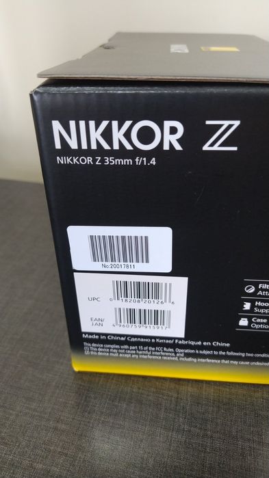 Nikkor Z 14-30,24,28,35,40,50,85,24-70,28-75mm. Нові. Гар.24 міс.