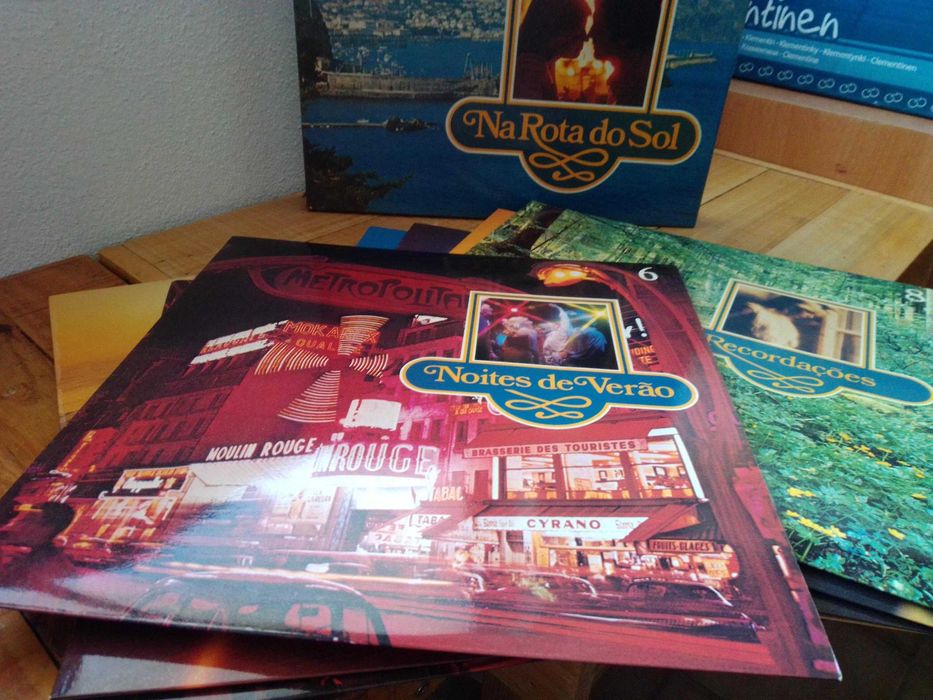 Discos  vinil, música dos anos 70,80