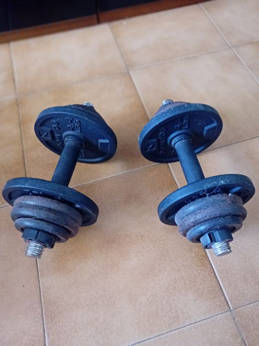 Halteres de ginásio - 9kg cada