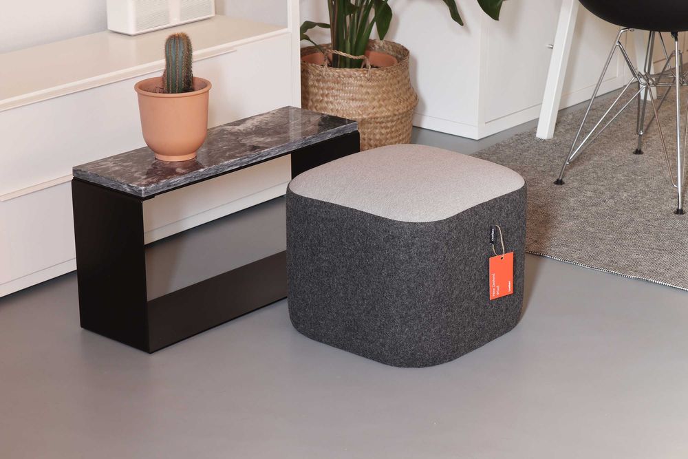 Puff Santa Cruz - Cinza Escuro