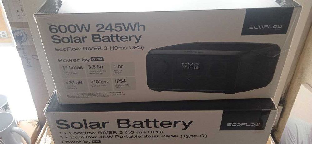 Продам  EcoFlow RIVER 3 UPS та  RIVER 3 UPS with Solar Panel 45wtab