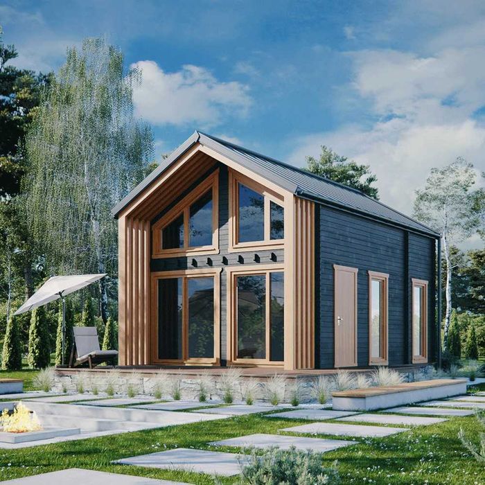 Domek letniskowy na zgłoszenie 35m2, na działkę, Dom W Zasięgu