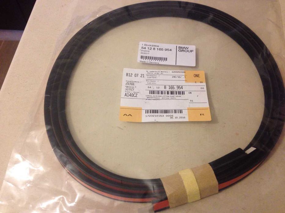 Ущільнювач люку BMW E36 купе, седан, турінг, компакт (новий оригінал!)