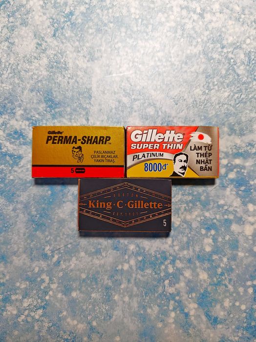 Станки для гоління Muhle, Gillette + леза для гоління