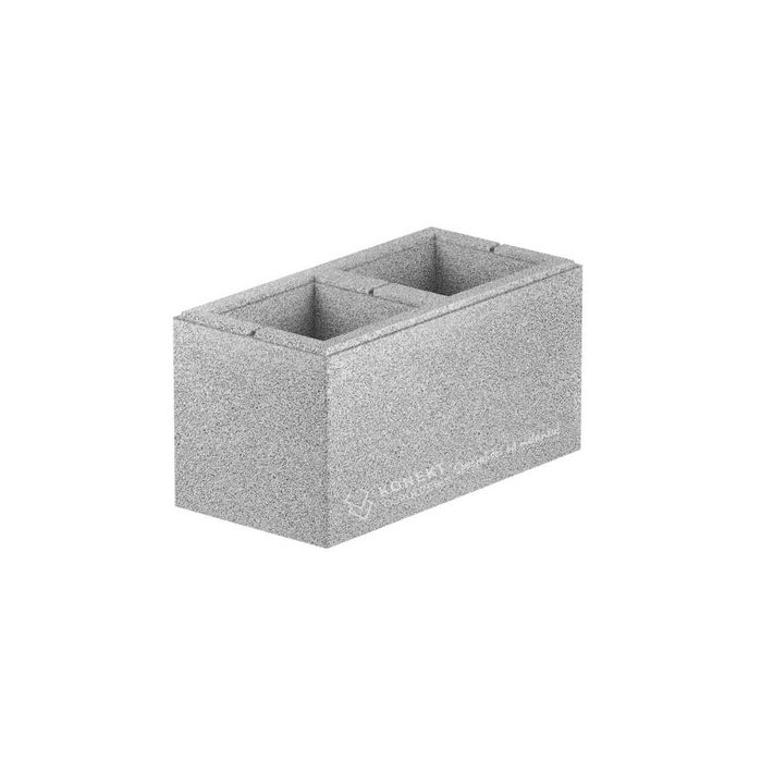 Pustak ogrodzeniowy Konekt ATRO LINE 40x20x20 LIGHT GREY szary