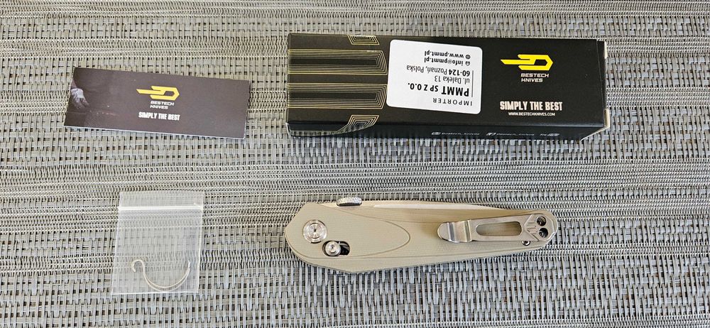 Nóż Bestech Mothus Beige G10