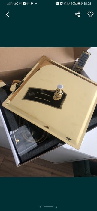 Chuveiro duche dourado
