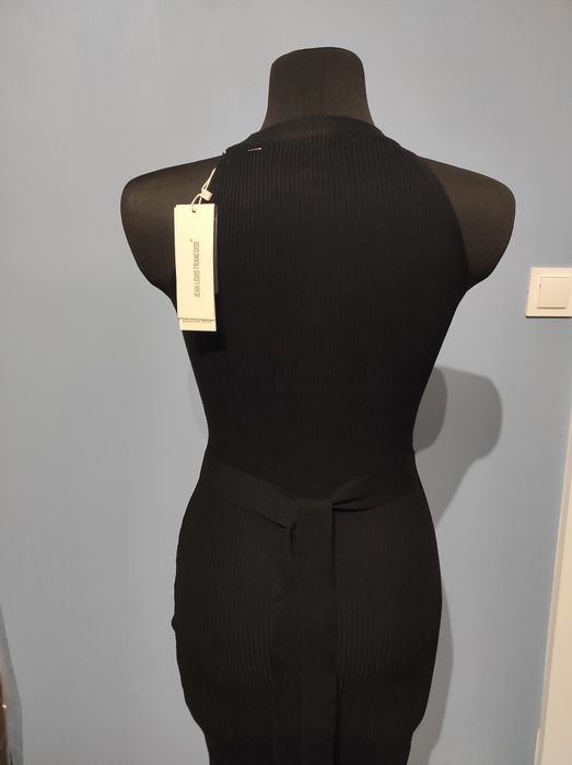 Mała czarna Sylwester klasyka elegancka sukienka prążek ,S, M, L, 36
