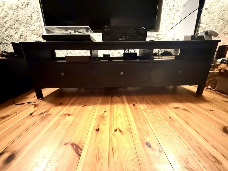 Szafka RTV Ikea Hemnes czarny brąz