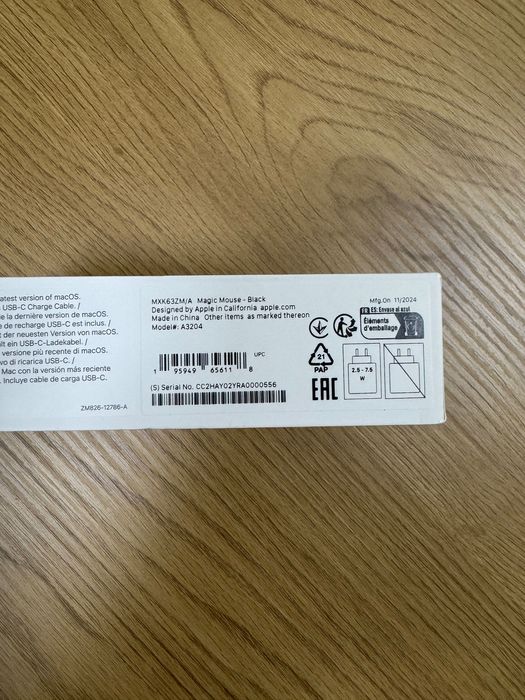 Мишка Apple Magic Mouse Black MXK63