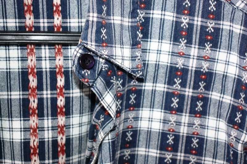 Camisa de mulher aos quadrados azul cor telha da DOROTHY PERKINS t.36