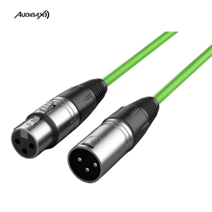Audibax Silver Cabo XLR 10 Metros Verde