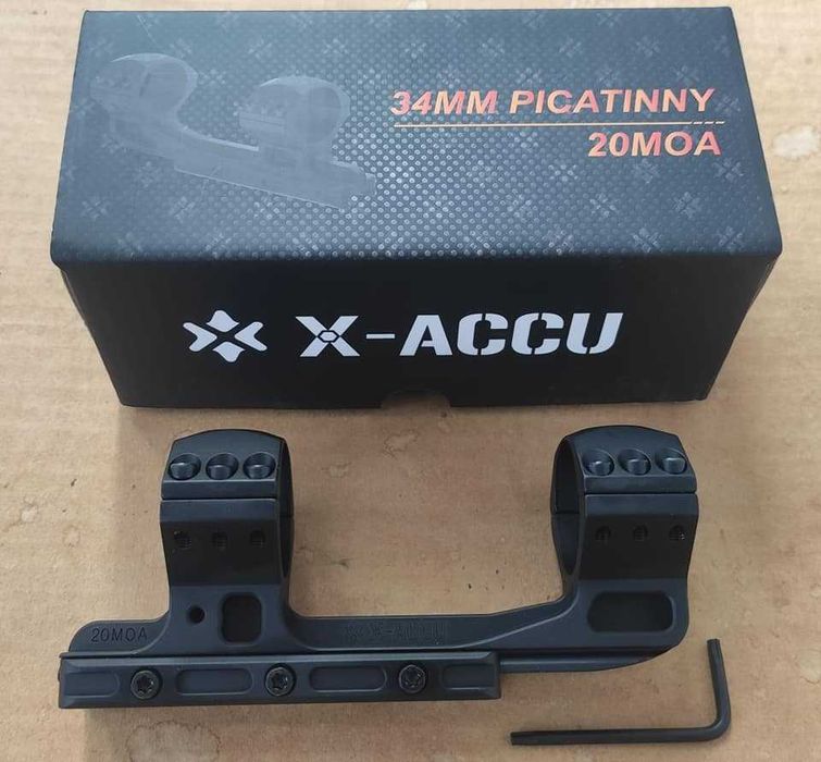 Моноблоки Vector Optics на трубу 34 мм з нахилом 20 МОА  і 0 МОА