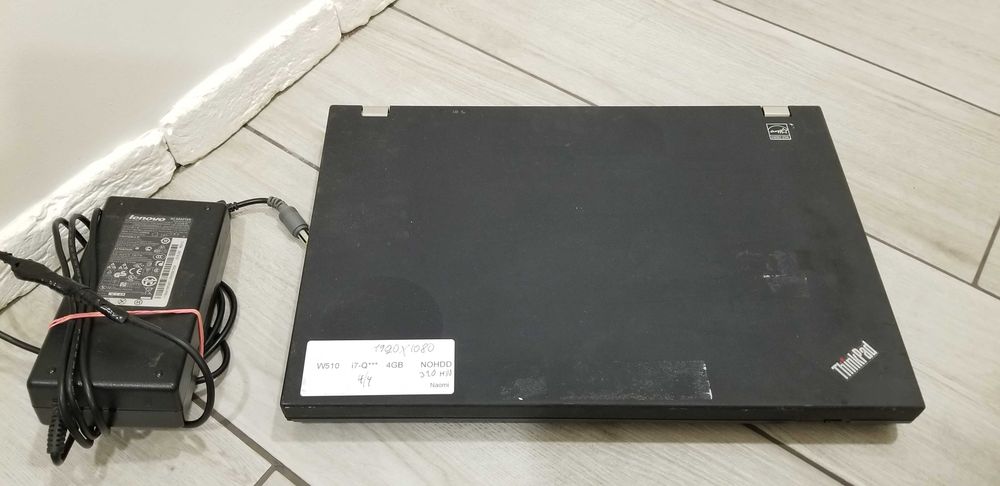 Ноутбук Lenovo ThinkPad W 510 I7-820Qm ram  -4 GB hdd 320  1920*1080 Fx 880 2відео