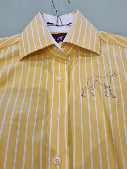 Camisa Amarela às riscas brancas Sacoor Brothers, Tamanho 38