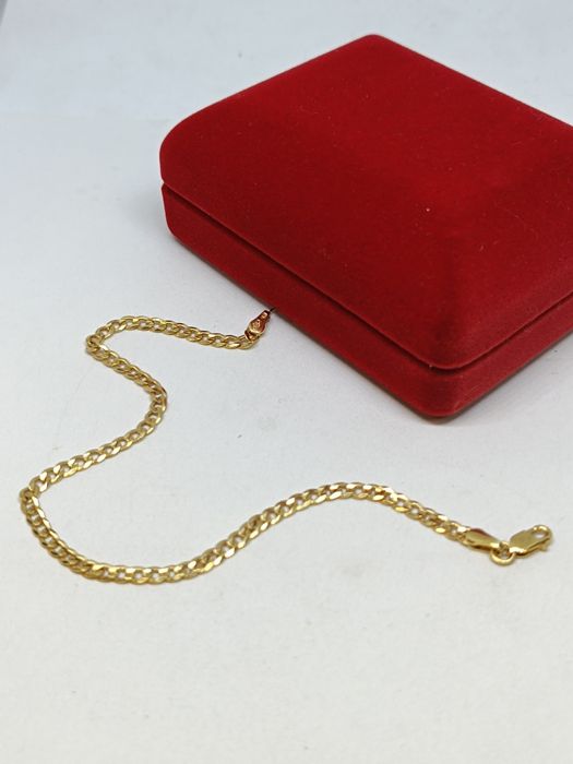 Złota bransoletka pancerka długość 20cm, złoto 585