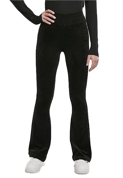 Urban classics czarne rurki z dzwonami z elastanem casual s 6ba