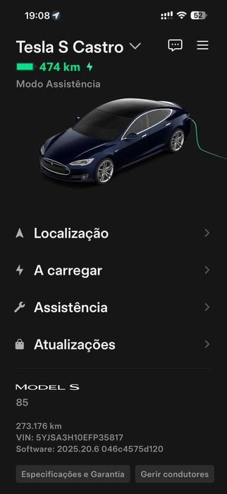 Tesla Model S 85 com carregamentos grátis para sempre (18.000€)