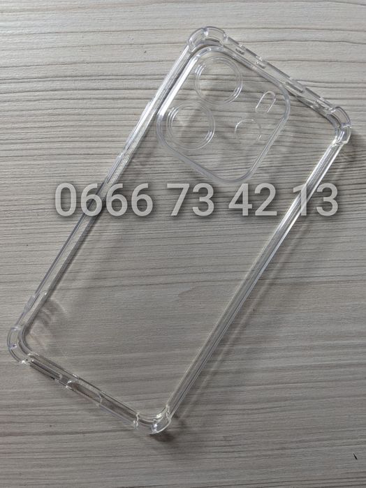Чехол на Xiaomi Redmi Note 14 4G прозрачный противоударный чохол
