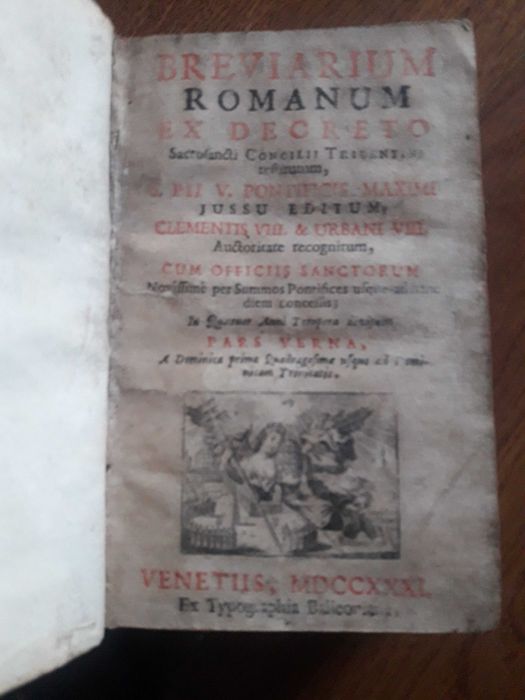 Breviário Romano, 4 volumes, 1731