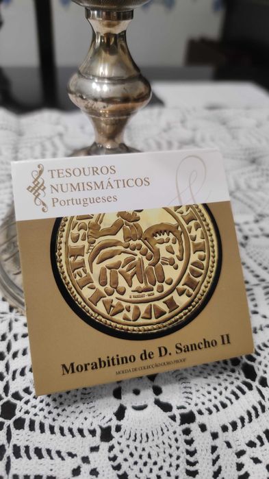 Moeda em ouro Morabitino de D. Sancho II