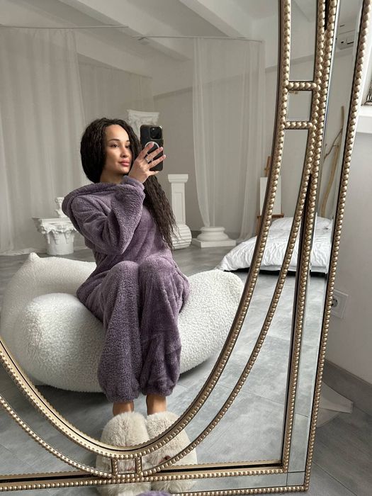 ‼️Теплий та дуже м’який костюм для дому та сну - 640 грн