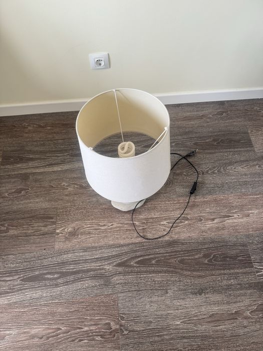 luminária com abajur