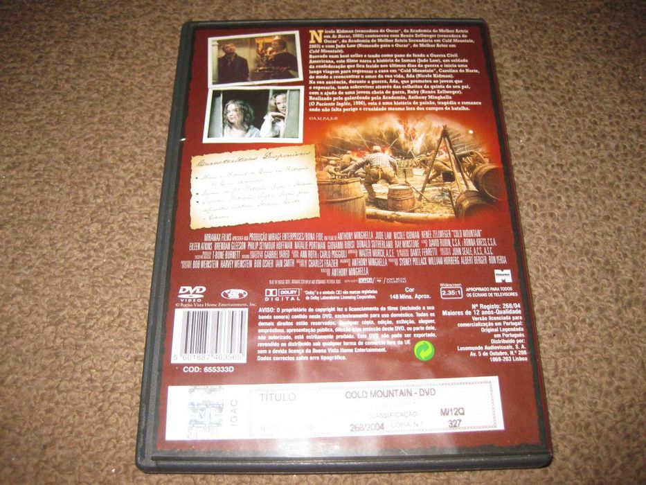DVD "Cold Mountain" com Nicole Kidman