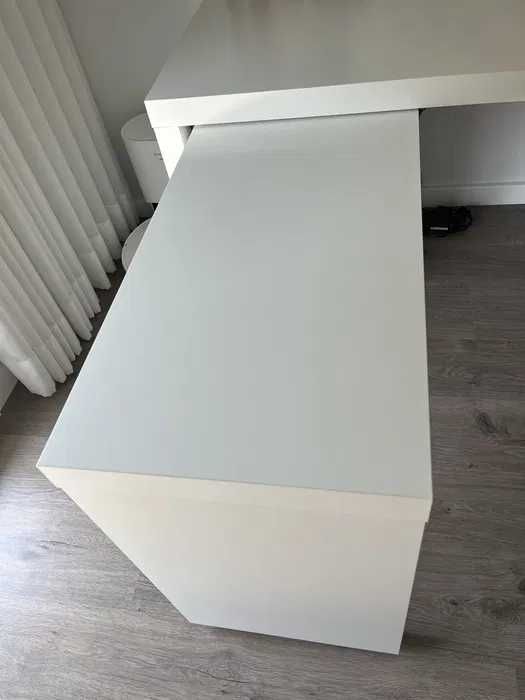 IKEA MALM Desk – White, with Side Panel (151x65 cm)64739570613890121
