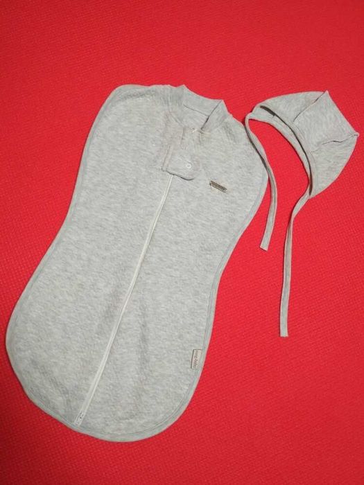 Европеленка серая с шапочкой 0-3мес.