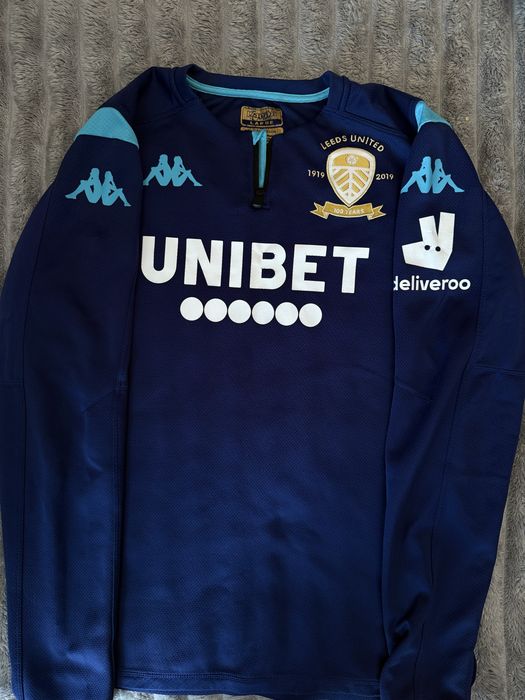Олімпійка / лонгслів Kappa Leeds United 2019/20 Centenary 100 Years (1/4 Zip Training Top