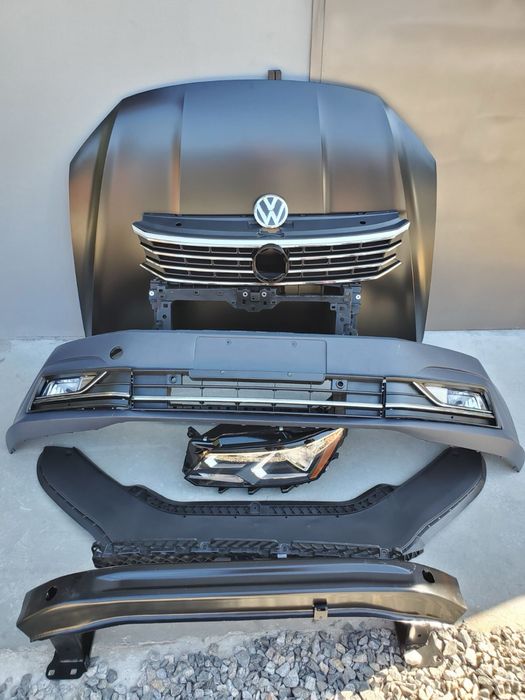 Кронштейн крепление бампера Passat b7 USA направляющие