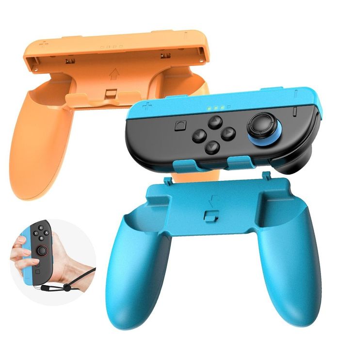 Joy-con grip 2 szt Nintendo Switch 2 CZARNY NOWE uchwyty na kontrolery