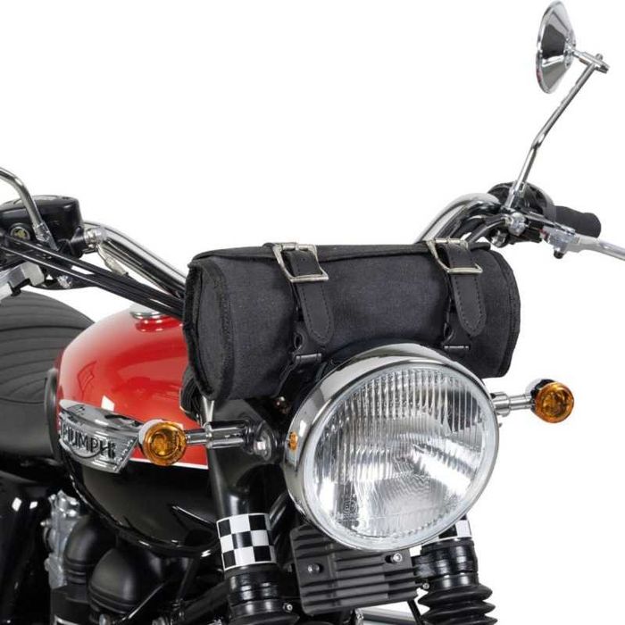 Saco tubo rolo bolsa ferramentas canvas lona chopper cafe mota moto