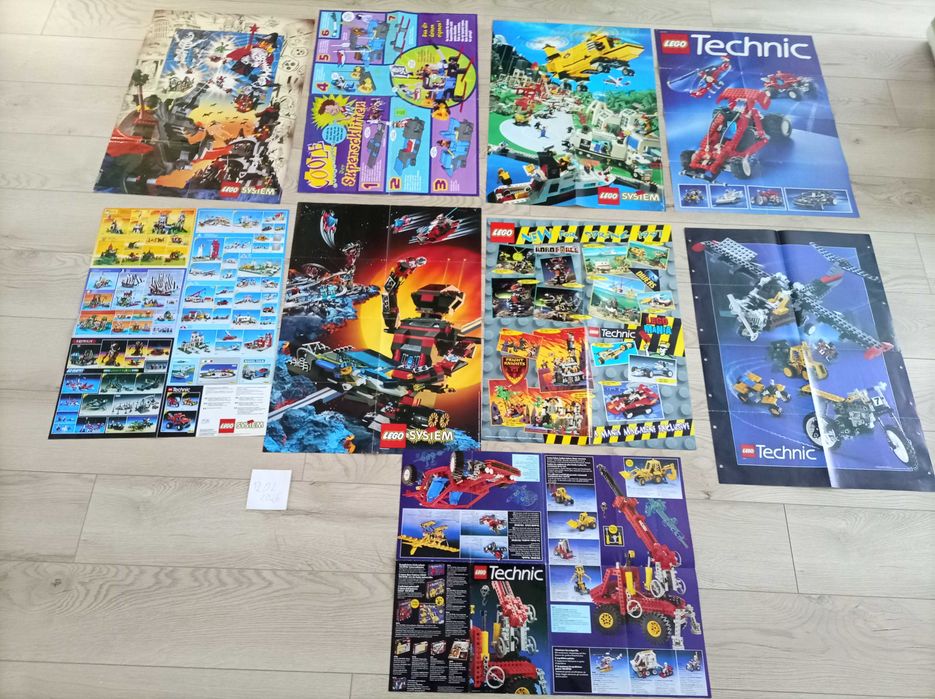 Lego Duże Plakaty castle town space technik aquazone