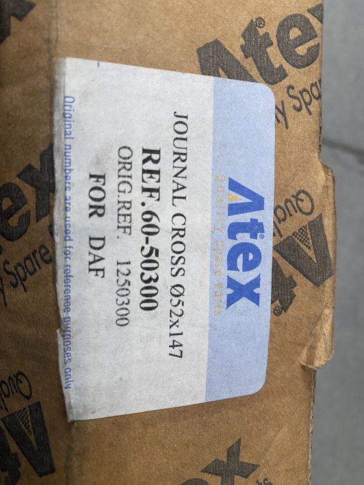 Хрестовина карданного валу, 52x147, DAF, MAN, IVECO