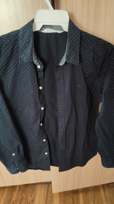 Koszula chłopięca granatowa HM na 152-154