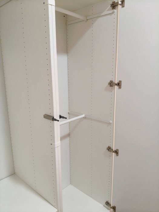 Roupeiro IKEA modular branco — excelente estado