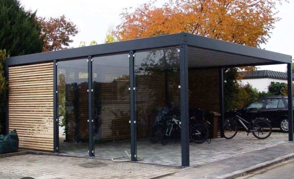 Навесы любой сложности (лофт, Hi- Tek, односкатные, арочные)