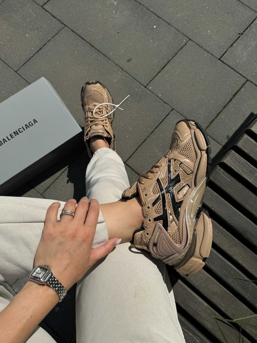 !SALE! Balenciaga Runner Trainers Nylon Beige Black 36 37 38 39 40 41